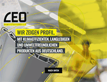 Tablet Screenshot of leo-kunststoffprofile.de